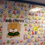 Hand prints (and heart prints) of campers
