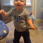 My friend Tricia's grandson Jacob is a UK fan!