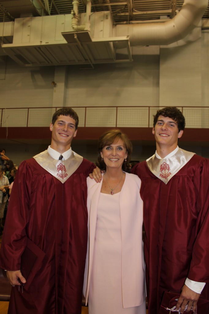 My twins and me at their high school graduation a few years back.