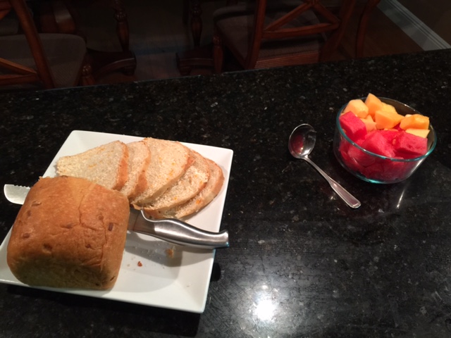 bread and fruit