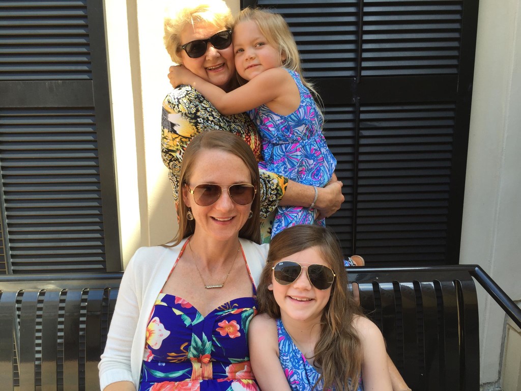 Mimi Judy Wilson Jolly with her daughter-in-law and her two granddaughters. Passing down the love!