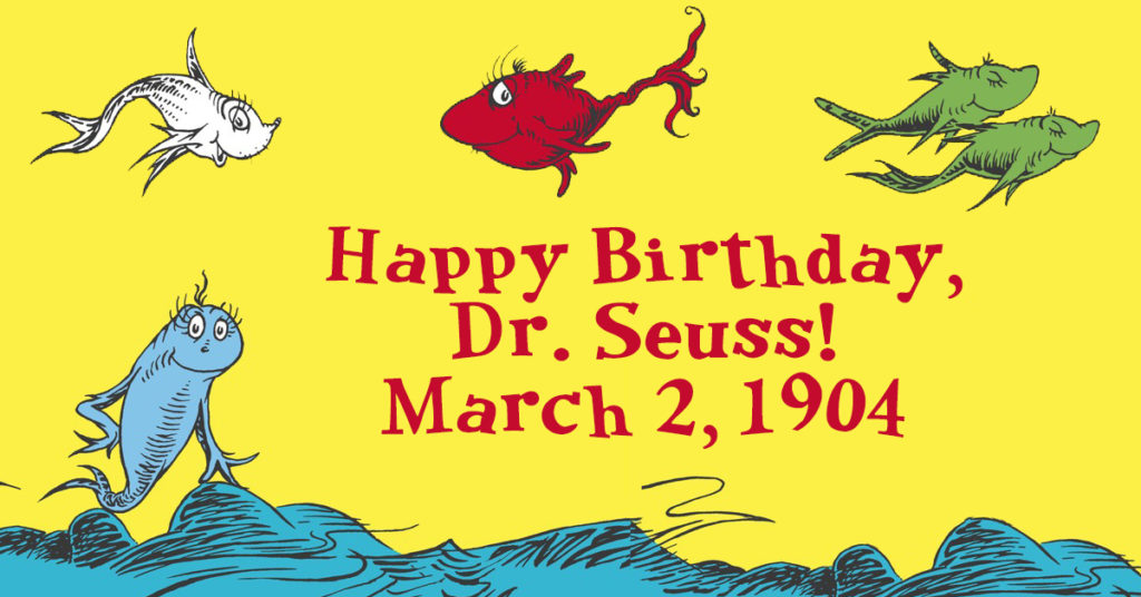 grandchildren celebrate Dr. Seuss Birthday