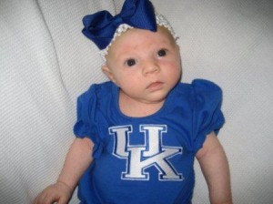 Evelyn Kassidy, future UK Cheerleader and daughter of Kevin and Elizabeth. 