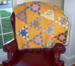 yellow quilt