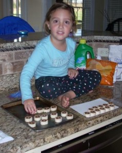No these are not homemade...but Abby thinks she made them so that's all that counts!