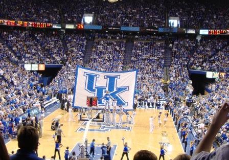 This picture gives you some idea of how packed Rupp Arena was