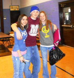 Logan and friends at blood drive