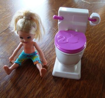 doll and potty