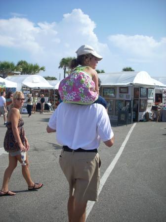 Bill and Abby at the Shrimp Festival in Gulf Shores