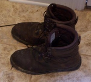 Work boots. My dad wore boots almost every day of his life and I never see work boots that I don't think of him.