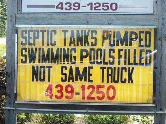Swim in a Septic Tank?