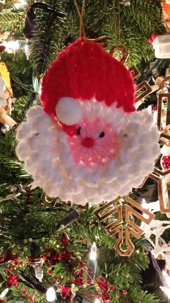 Crochet Santa ornament