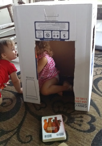 2 Little Girls and 1 Box