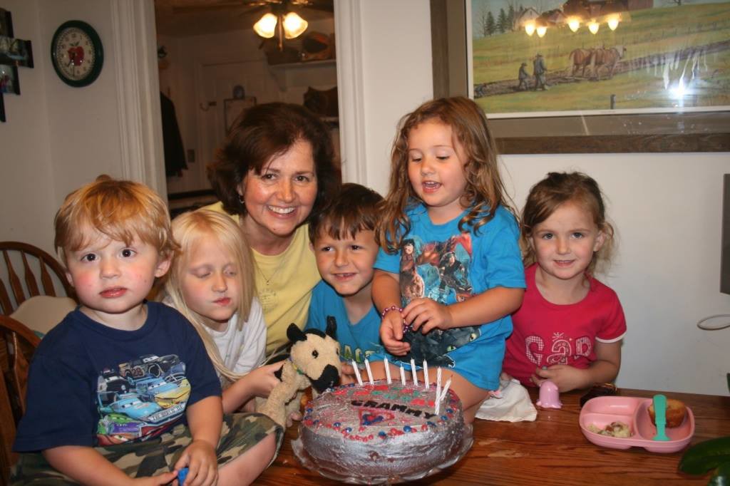 Becky J and grandchildren