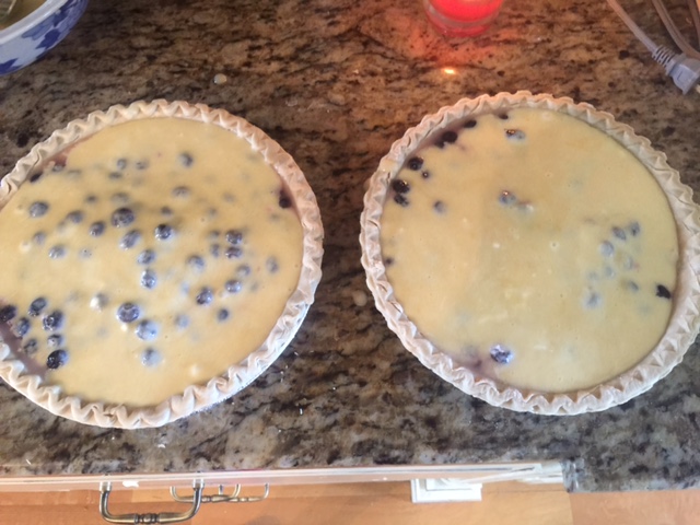 Blueberry pies