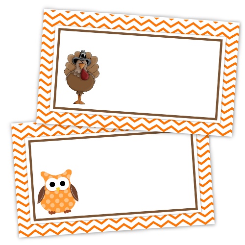 Free Thanksgiving Place Card Printables