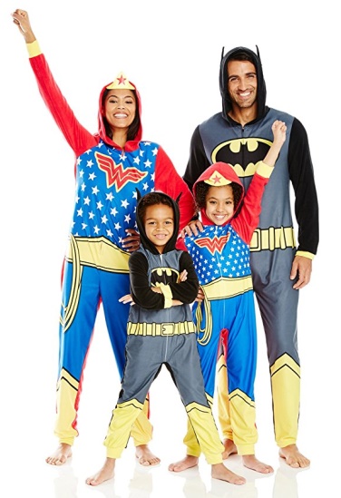 Justice League Hooded Pajamas for family