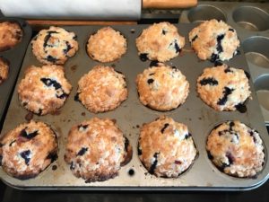 delicious blueberry muffins