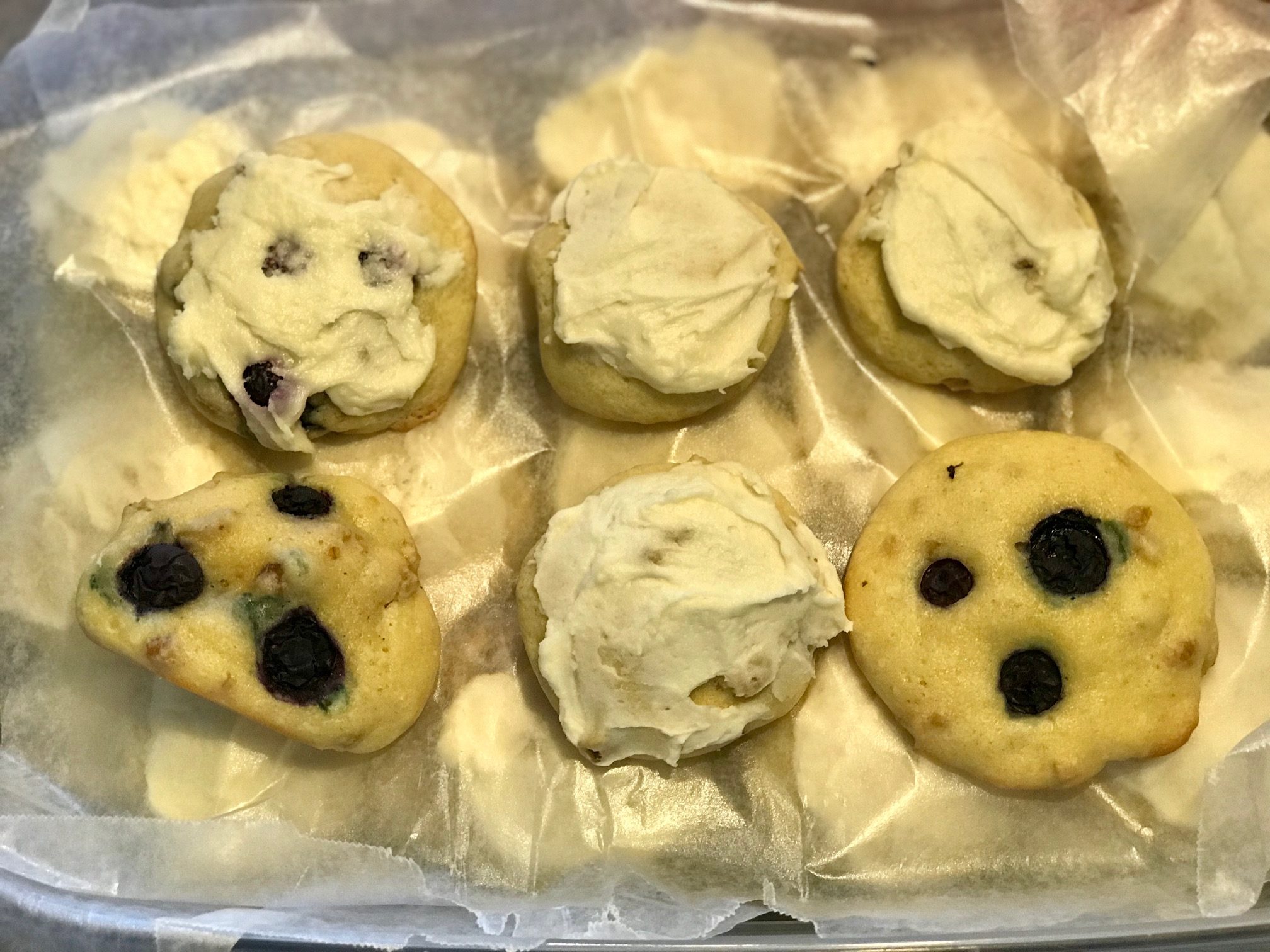 Sugar Cookies With Blueberries Added