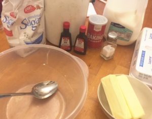 ingredients for lemon pound cake