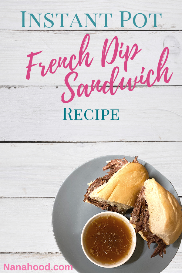 french dip sandwich and au jus pin