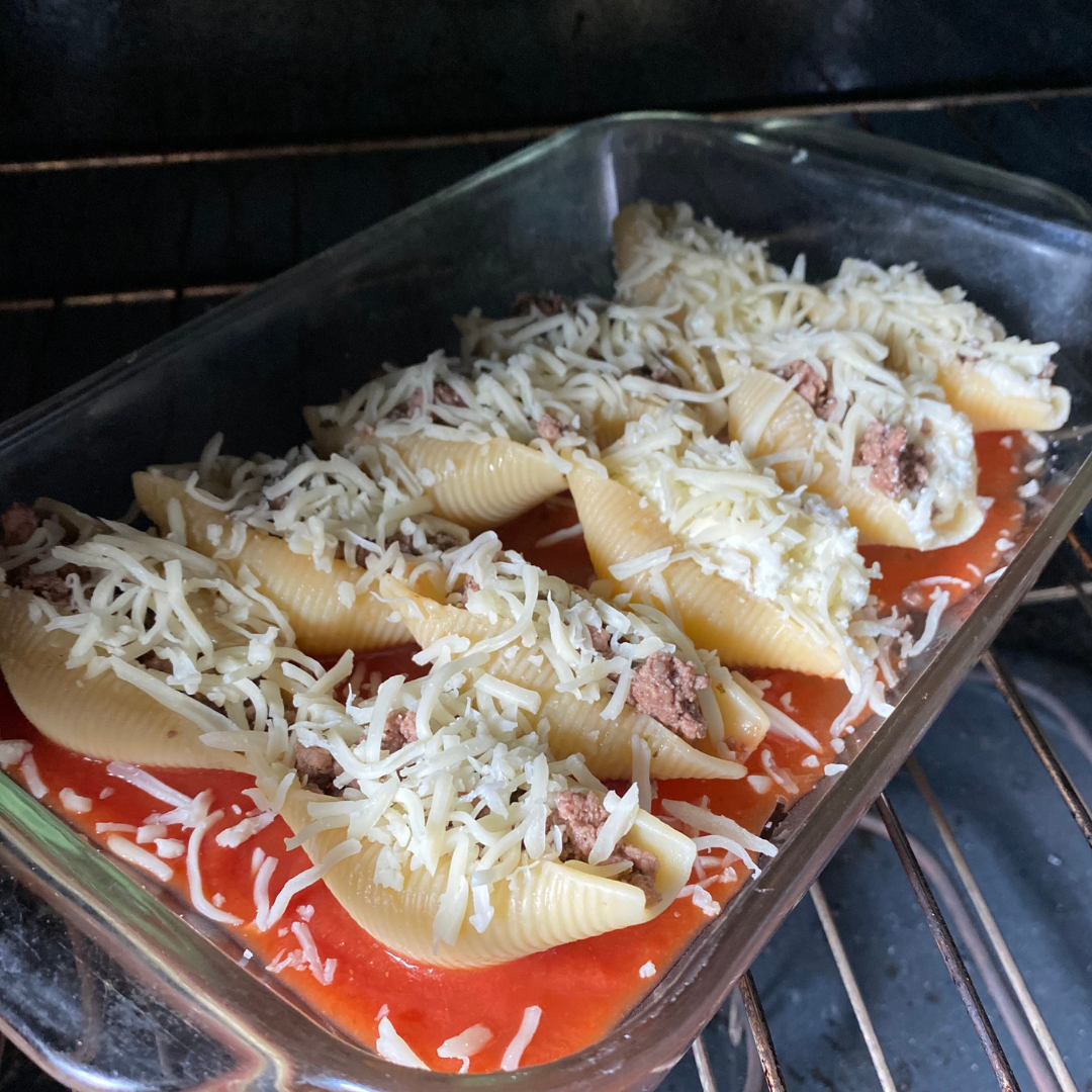stuffed pasta shells in oven