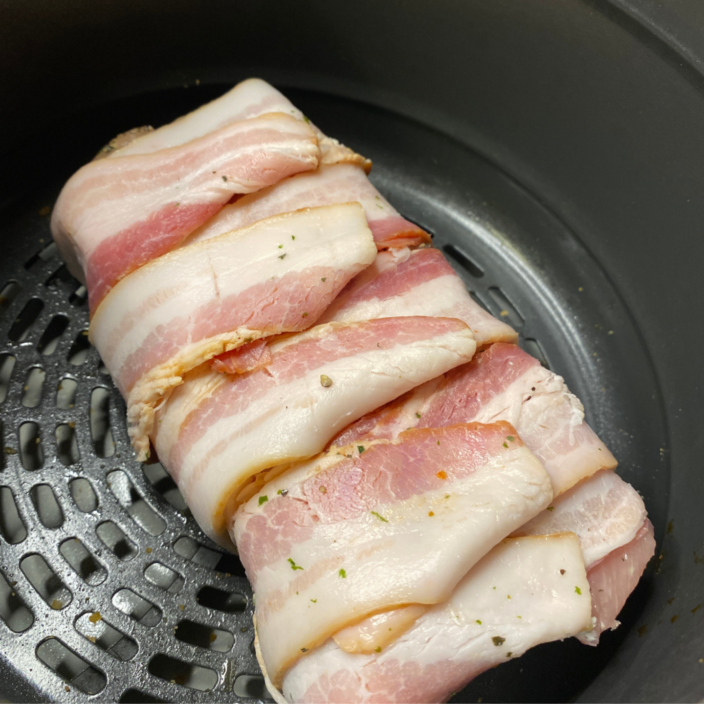 bacon wrapped tenderloin in air fryer