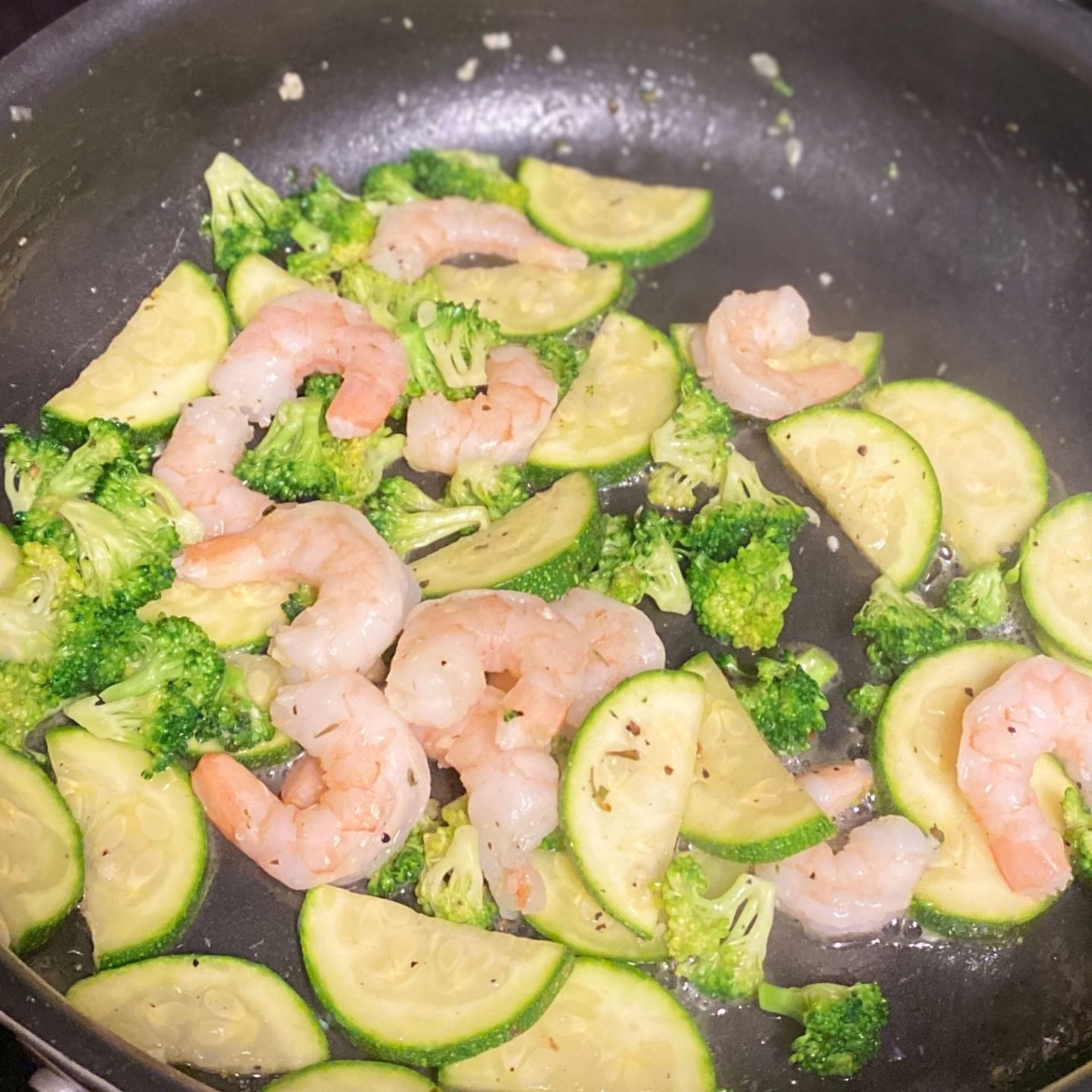 sautéed shrimp zucchini and broccoli
