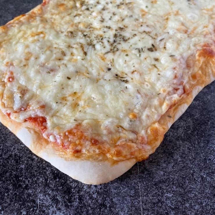 homemade cheese pizza