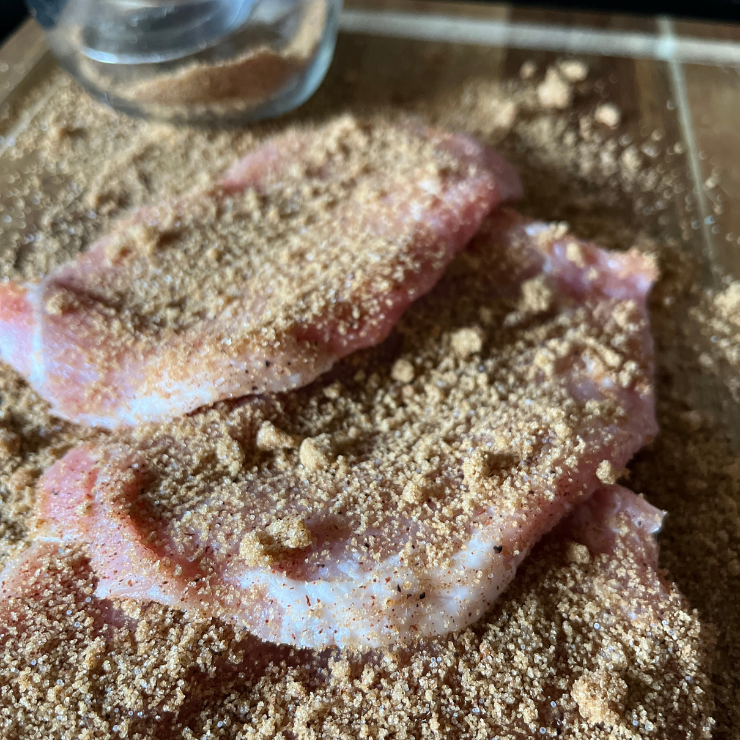 pork chops in dry rub