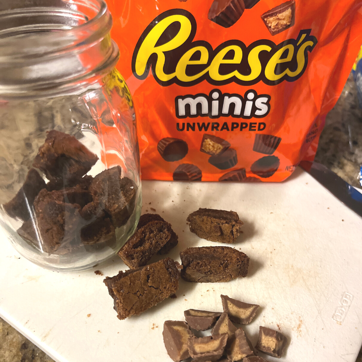 reeses and brownie bites
